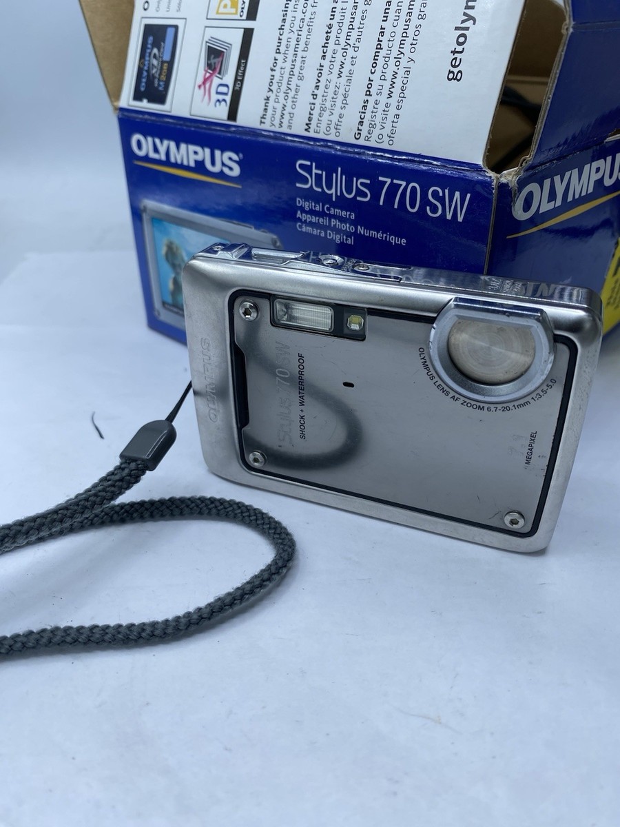 Olympus Stylus 770 SW 7.1MP Digital Camera - Silver for sale