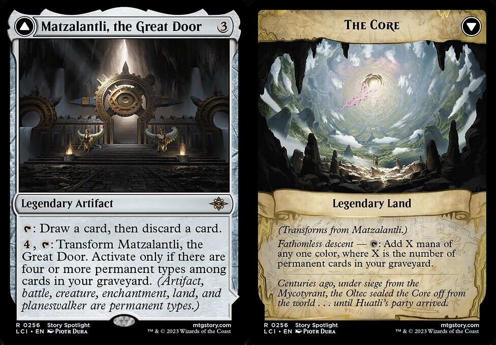 1x Matzalantli, the Great Door // The Core - NM Eng MTG - Lost