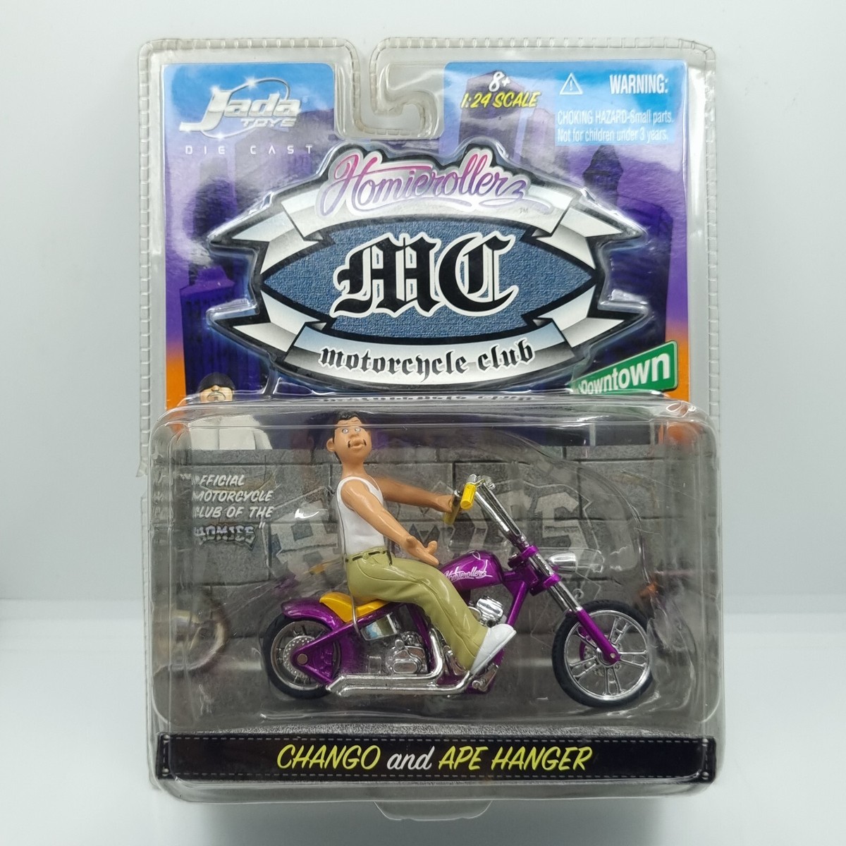 JADA TOYS HOMIE ROLLERZ MC MOTORCYCLE CLUB CHANGO and APE HANGER