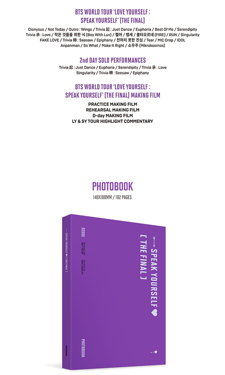 BTS WORLD TOUR LOVE YOURSELF:SPEAK YOURSELF THE FINAL DIGITAL CODE