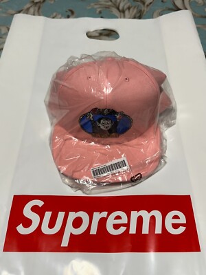 SUPREME VAMPIRE BOY 6-PANEL (PINK) SS23 SNAPBACK CAMP CAP BOX LOGO