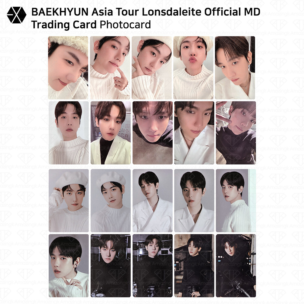 EXO Baekhyun Asia Tour Lonsdaleite Official MD Trading Card Selfie