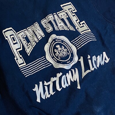 Vintage Penn State Champion Reverse Weave Sweatshirt Large Navy