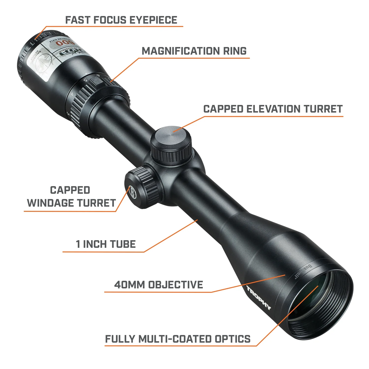 Bushnell Trophy 3-9x40mm Riflescope - 753960 for sale online | eBay