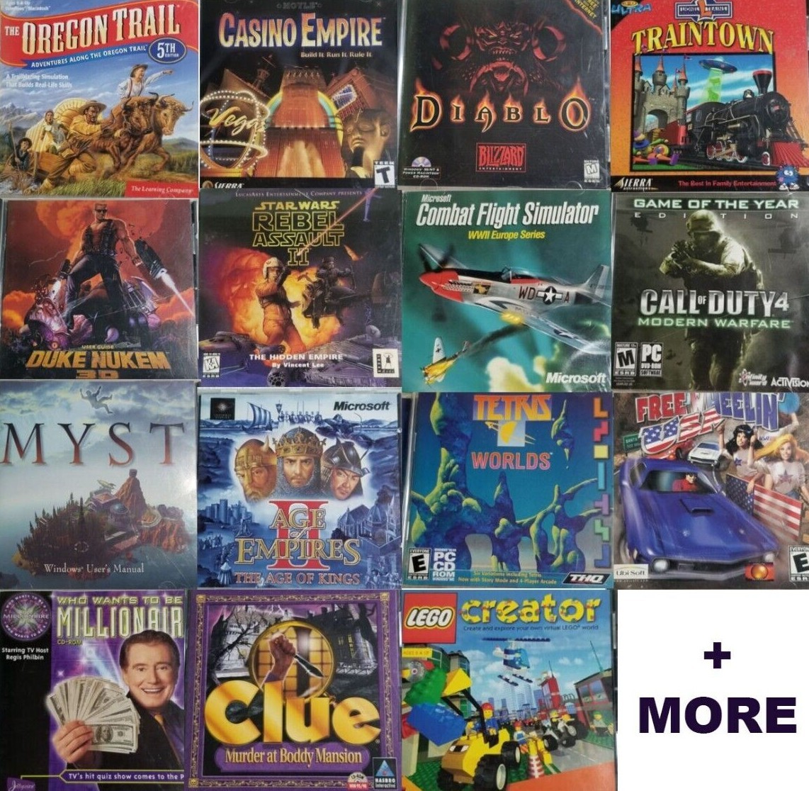Vintage PC Games (Windows 95/98/XP) Pick & Build Your Own Lot