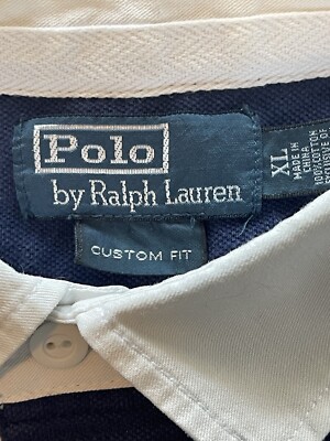 Ralph Lauren Polo Shirt Mens Big Pony Diamond Quilted Pattern XL