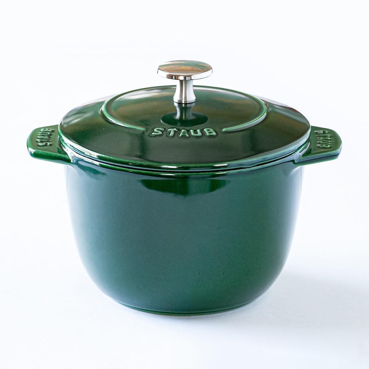 STAUB La Cocotte de Gohan M 16cm 1.8Qt BASIL GREEN With Rice