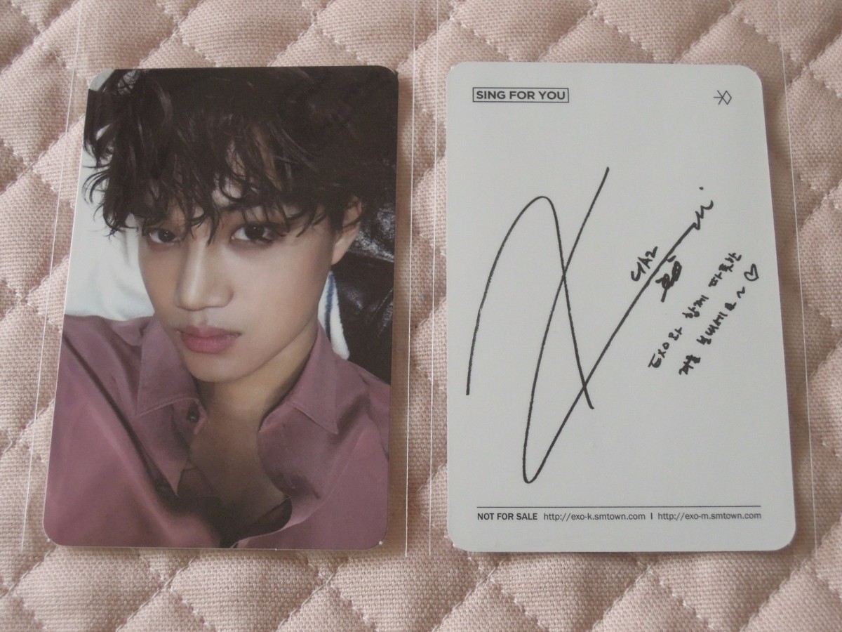 ver. Kai) EXO Winter Special Album Sing For You Photocard Korean