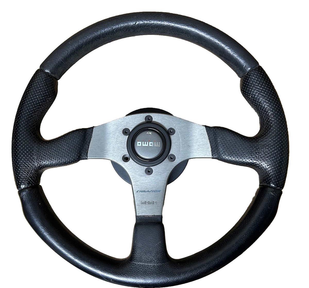 MOMO Champion Racing Leather Steering Wheel 350mm KBA 70116 - VERY
