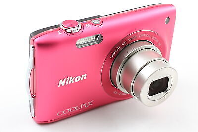 Nikon COOLPIX S3300 Strawberry Pink 16.0MP Digital Camera | eBay