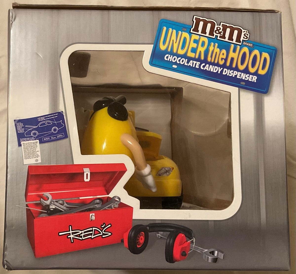 M&M's Under The Hood Car Candy Dispenser Yellow Limited Edition | eBay