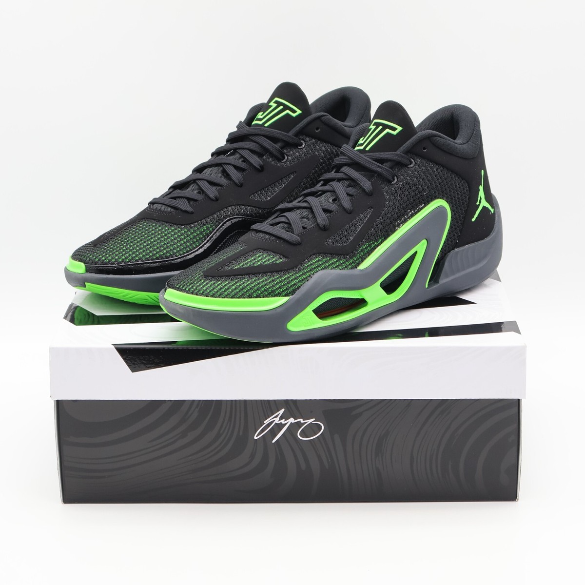 DZ3330-003 Nike Jordan Tatum 1 Black Anthracite Green Strike