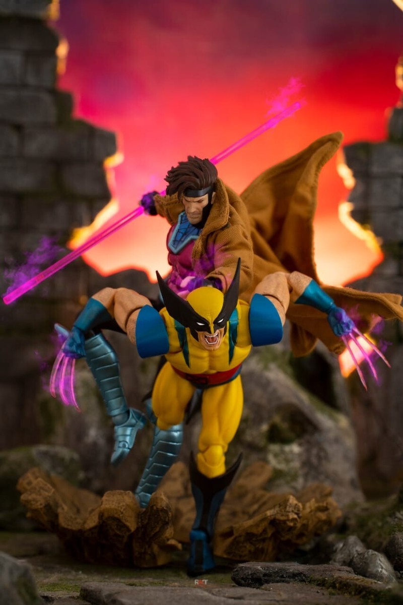 Mafex Wolverine Claw & Gambit Bo Staff (Stick) Custom V.4 (Clear