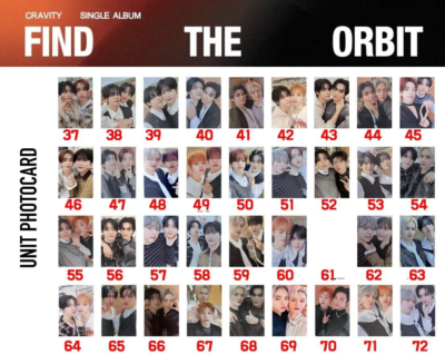 CRAVITY - [FIND THE ORBIT] Album Official Original PHOTOCARD KPOP