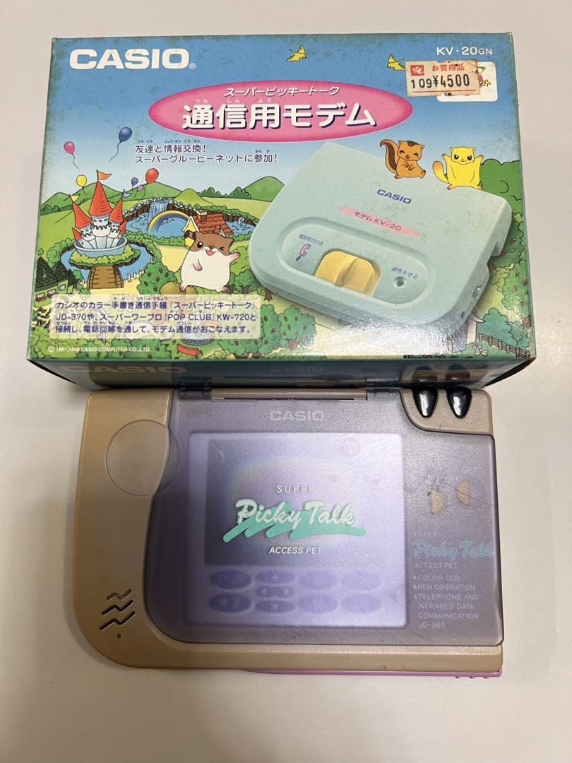 Casio super picky talk JD-368, Communication modem KV-20GN boxed