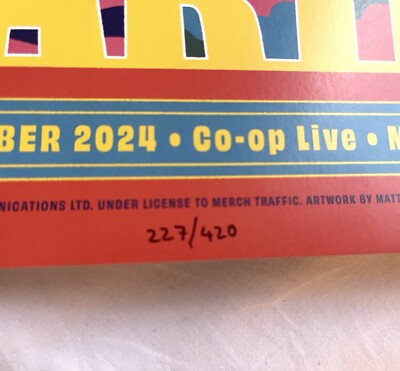 PAUL MCCARTNEY MANCHESTER EVENT POSTER #227/420 Rare Beatles Co-Op