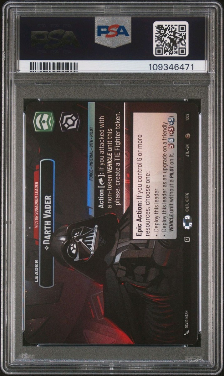 🌟 2025 Star Wars Unlimited JTL Darth Vader Showcase 1002 Victor