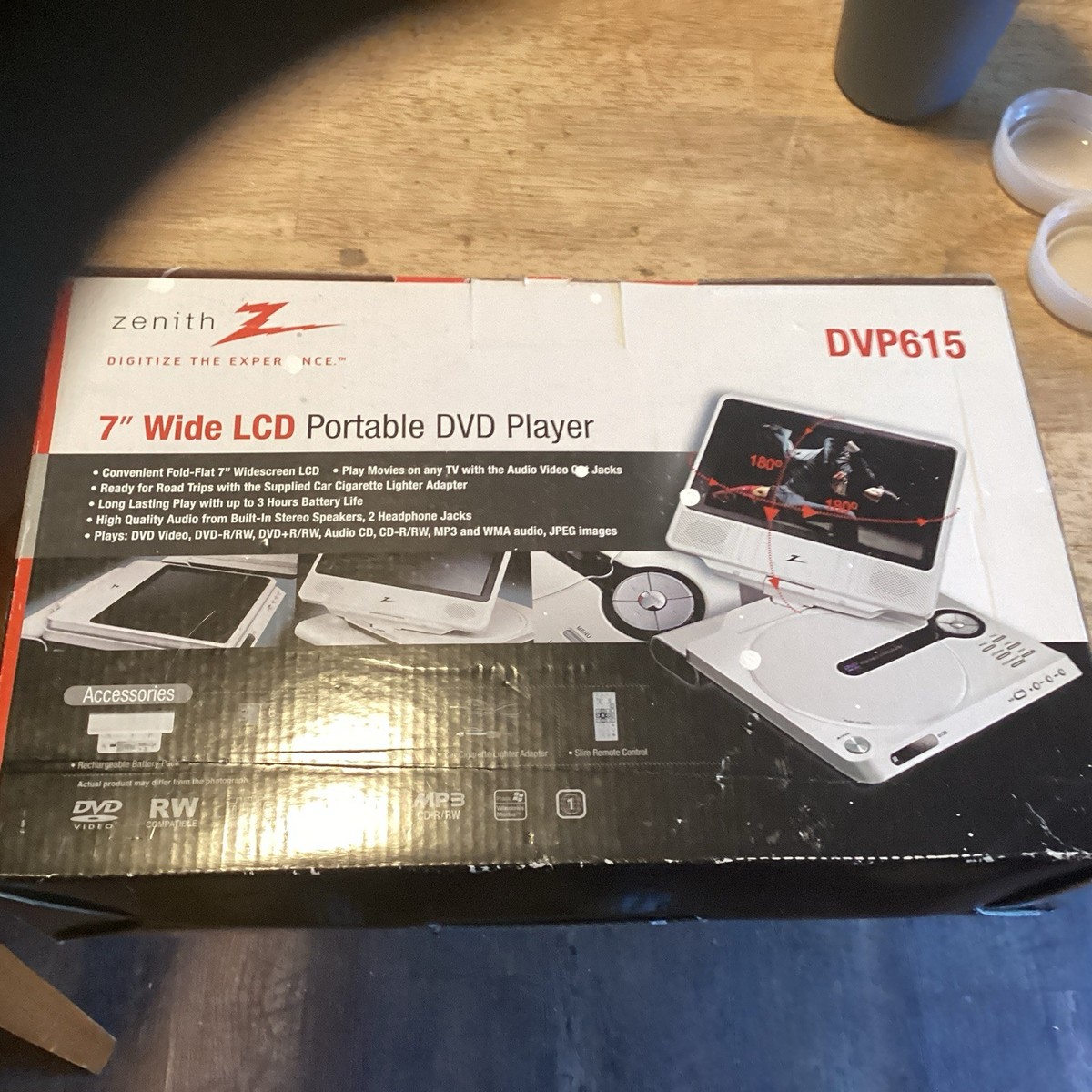 Zenith Portable DVD/CD Player DVP615 7 Inch Display Battery Pack