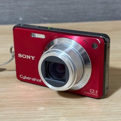 Sony Cyber-shot DSC-W270 Red 12.1MP Digital Camera w/Battery
