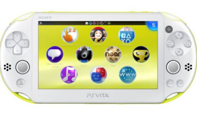 Sony PS Vita PCH-2000 1GB Lime Green/White Handheld Console for