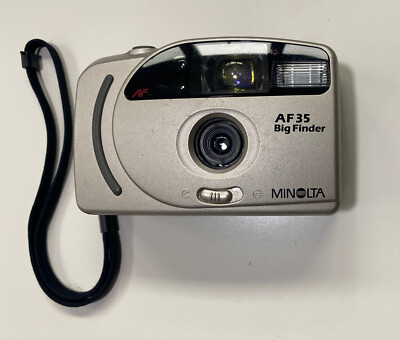 Minolta AF 35 Big Finder Point & Shoot Film Camera Untested | eBay