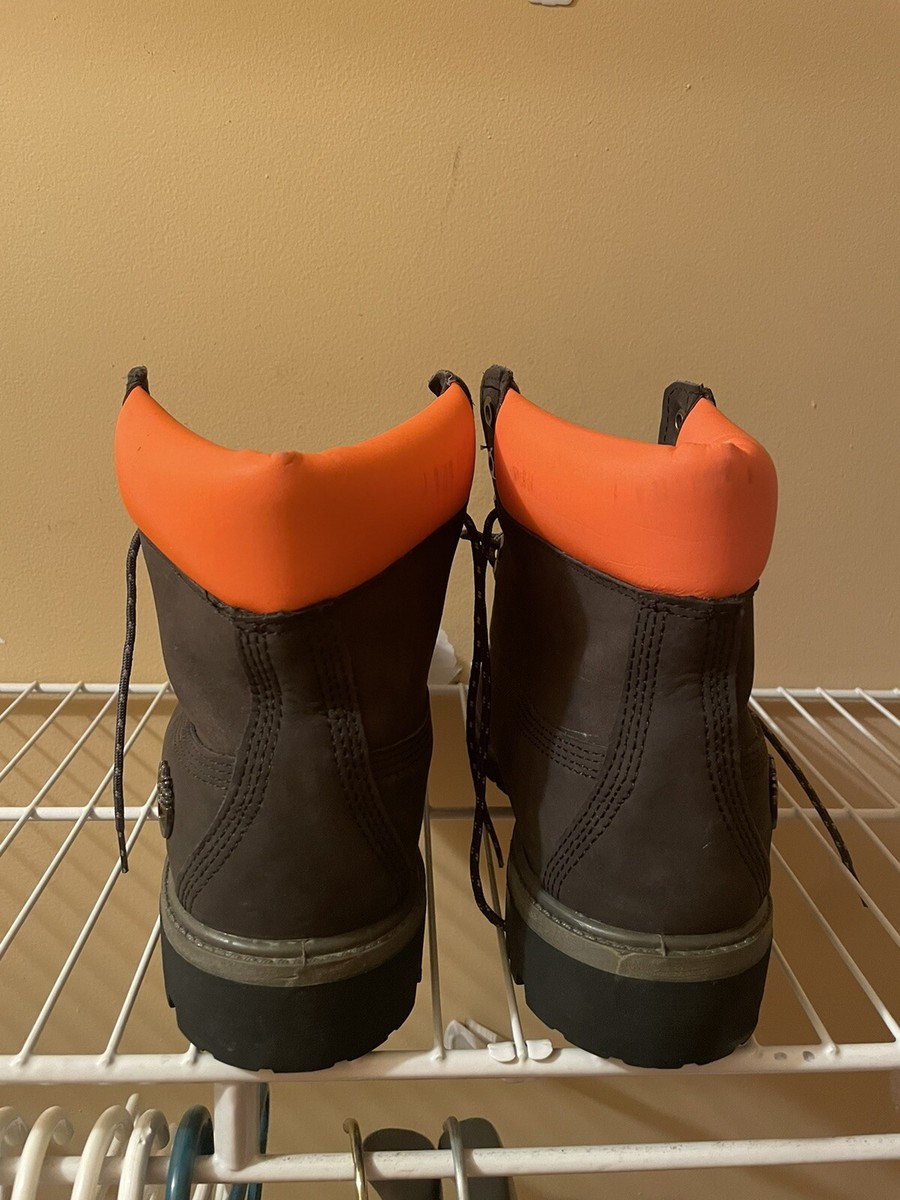 Limited Edition Black & Orange Timberland boots size 10.5 Great