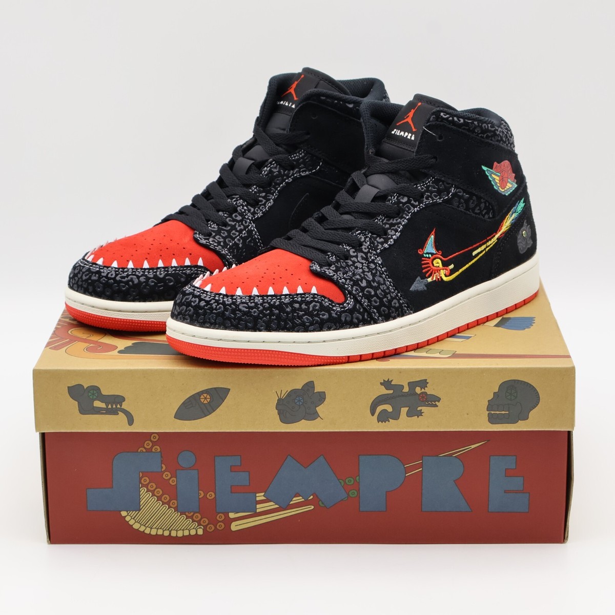 DN4904-001 Nike Air Jordan 1 Mid Siempre Familia Roma Green Chile