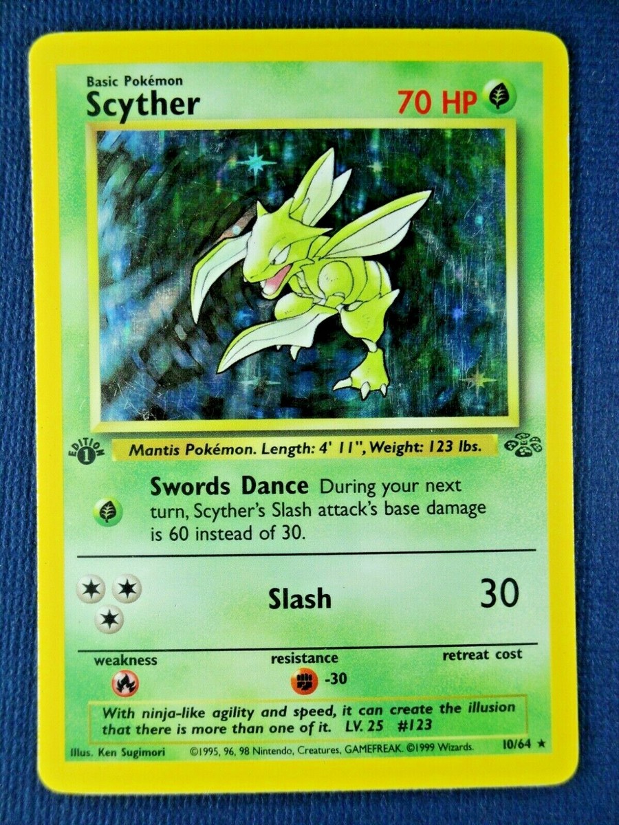 📈1ST EDITION SCYTHER🌀 | First Pokémon Cards | Jungle 10/64