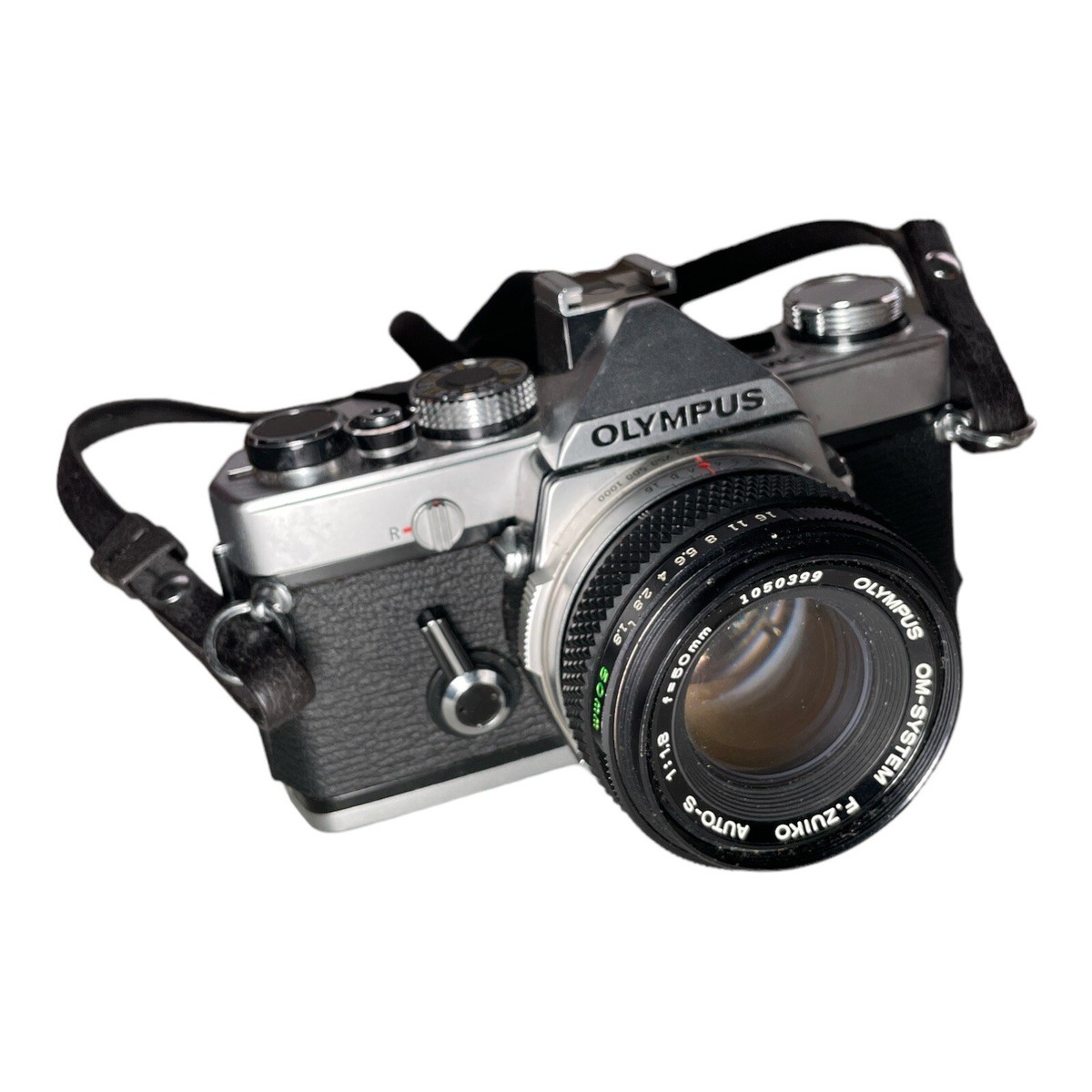 Olympus OM-1 35mm SLR Film Camera - Black Olympus F.Zuiko Auto-S