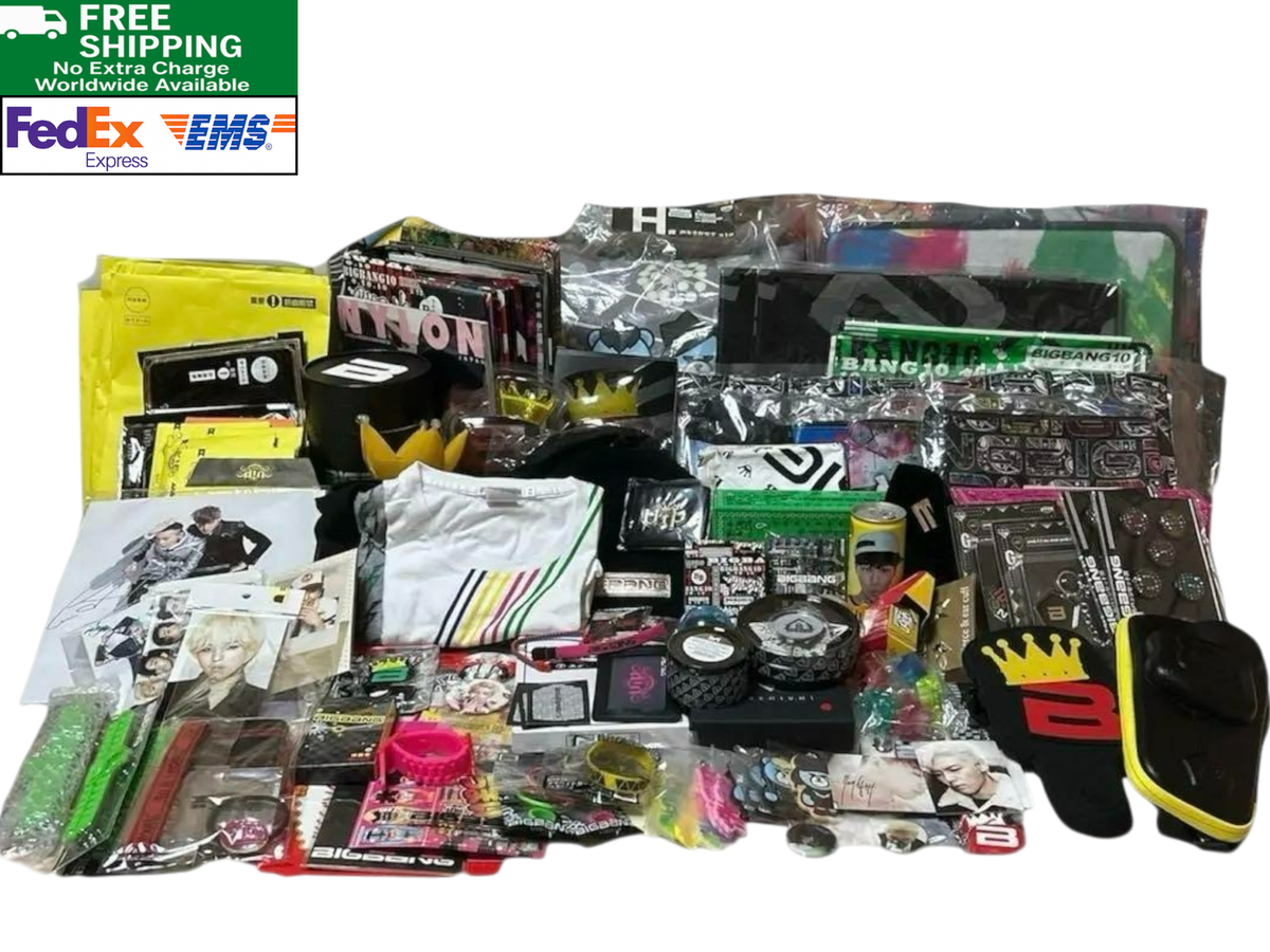 BIGBANG GD&TOP G-Dragon Taeyang Official Goods Lot 140+ Items