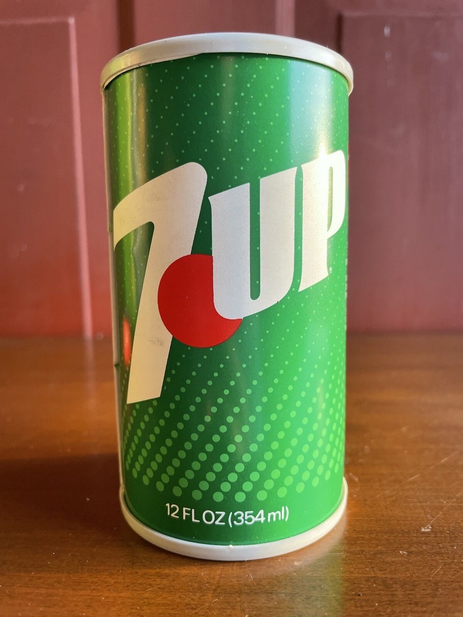 COOL Vintage 1980s 7UP Soda Promotional Advertising Soda Can