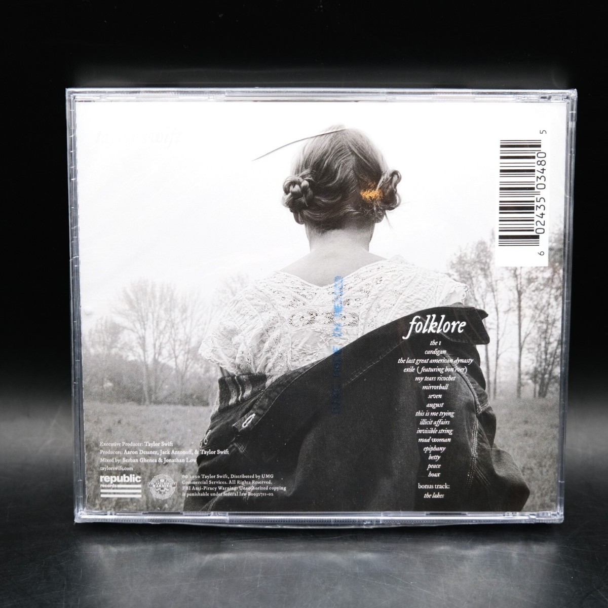 DOUBLE HEART Taylor Swift Signed Folklore Drunklor CD Album