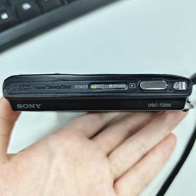 Sony Cyber-shot DSC-T200 Black 8.1MP Compact Digital Camera 5x