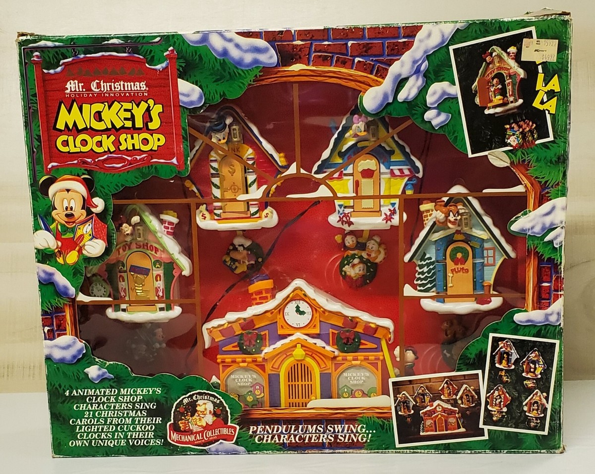 Mr. Christmas Mickey's Clock Shop | eBay