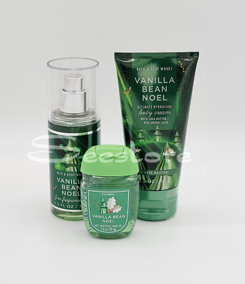 Bath & Body Works Vanilla Bean Noel Travel Body Mist Cream