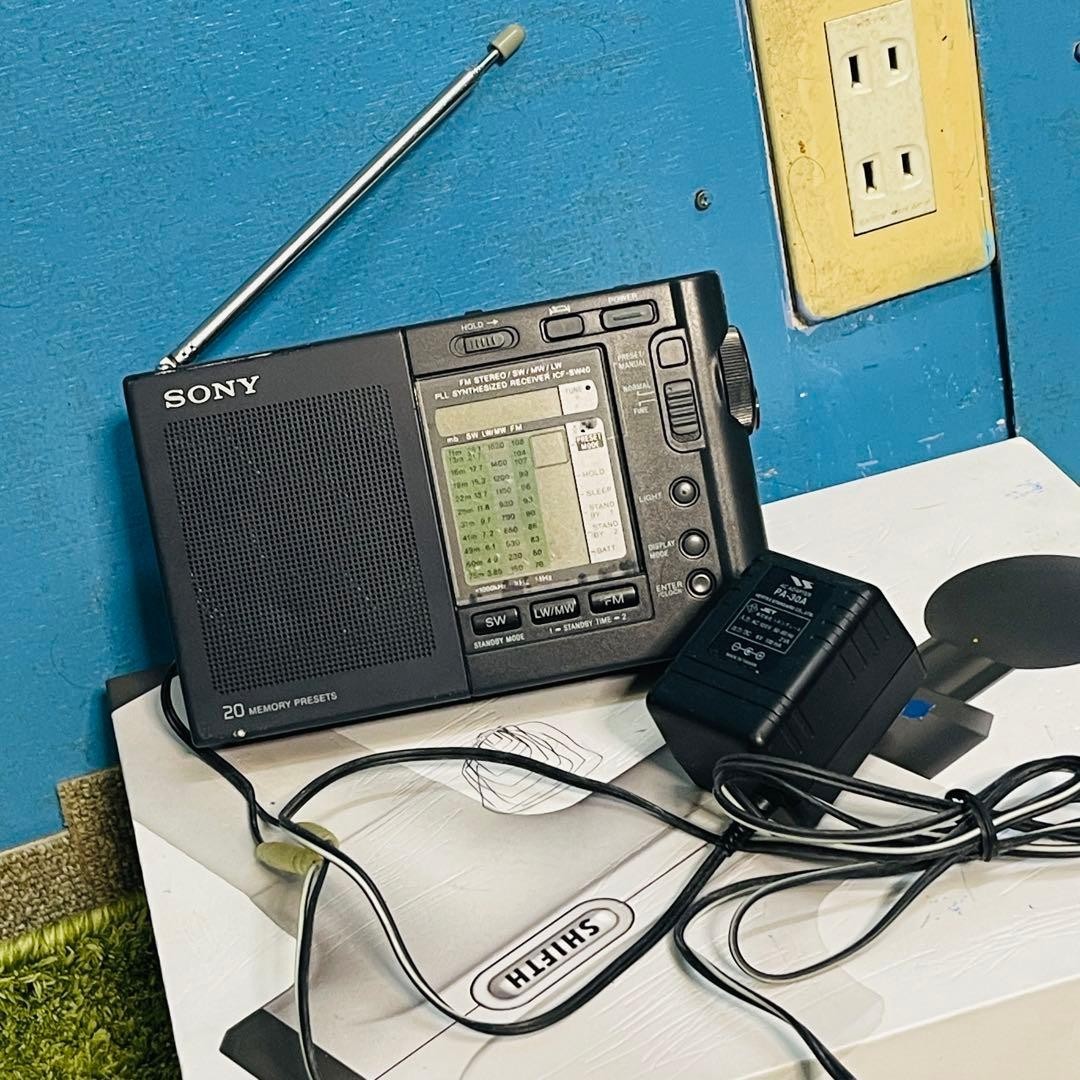 Used Sony ICF-SW40 Portable World Band Pocket Shortwave Radio