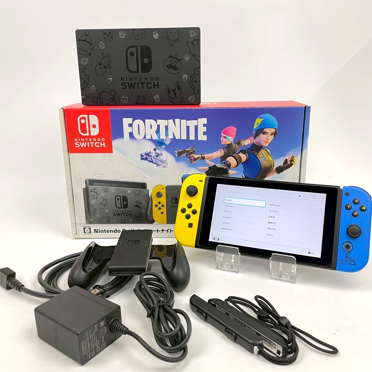 Nintendo Switch Fortnite Wildcat Edition HAC-001(-01) Console No