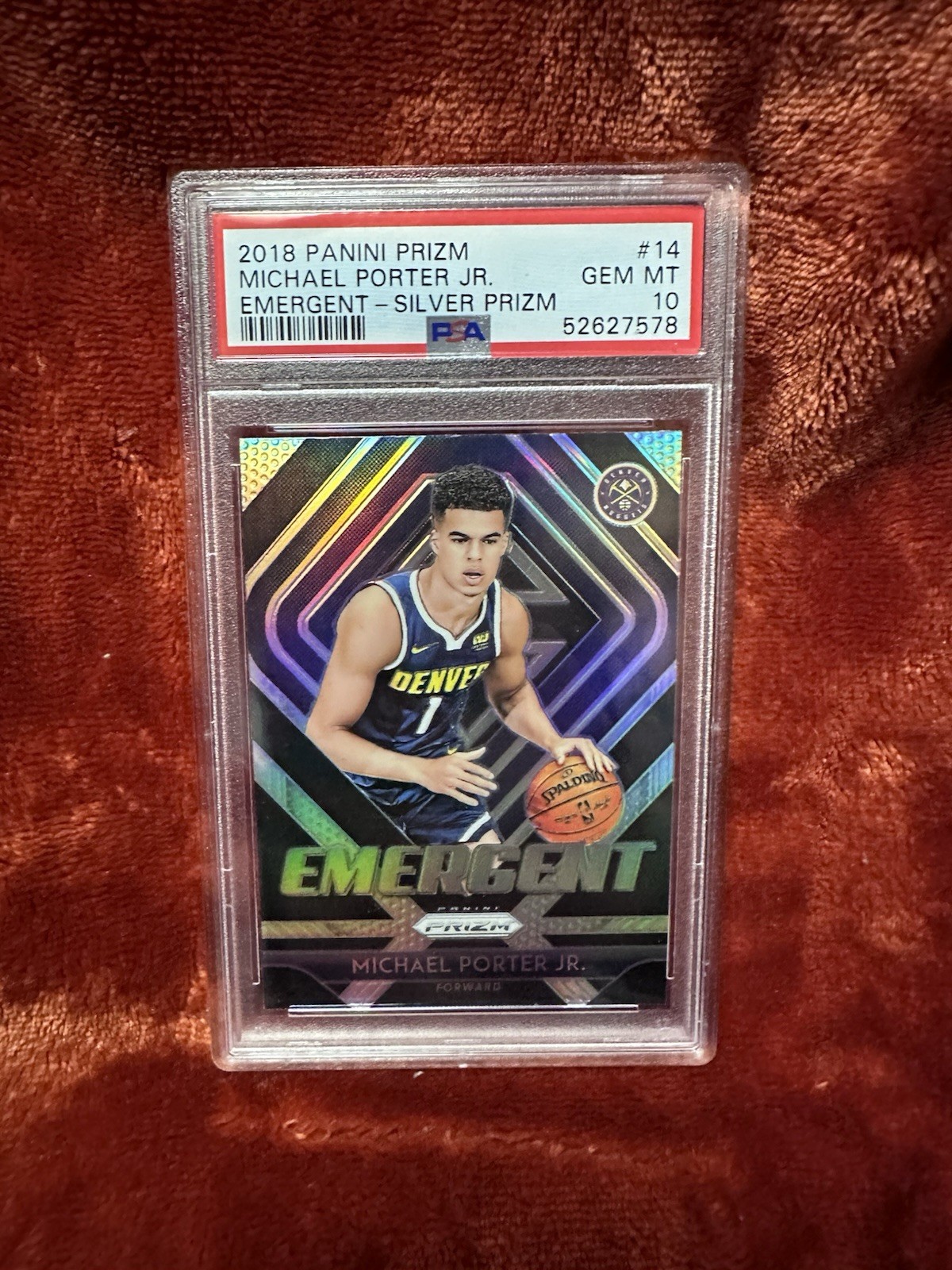 Michael Porter Jr. 2018 Prizm #14 Emergent - Silver Price Guide