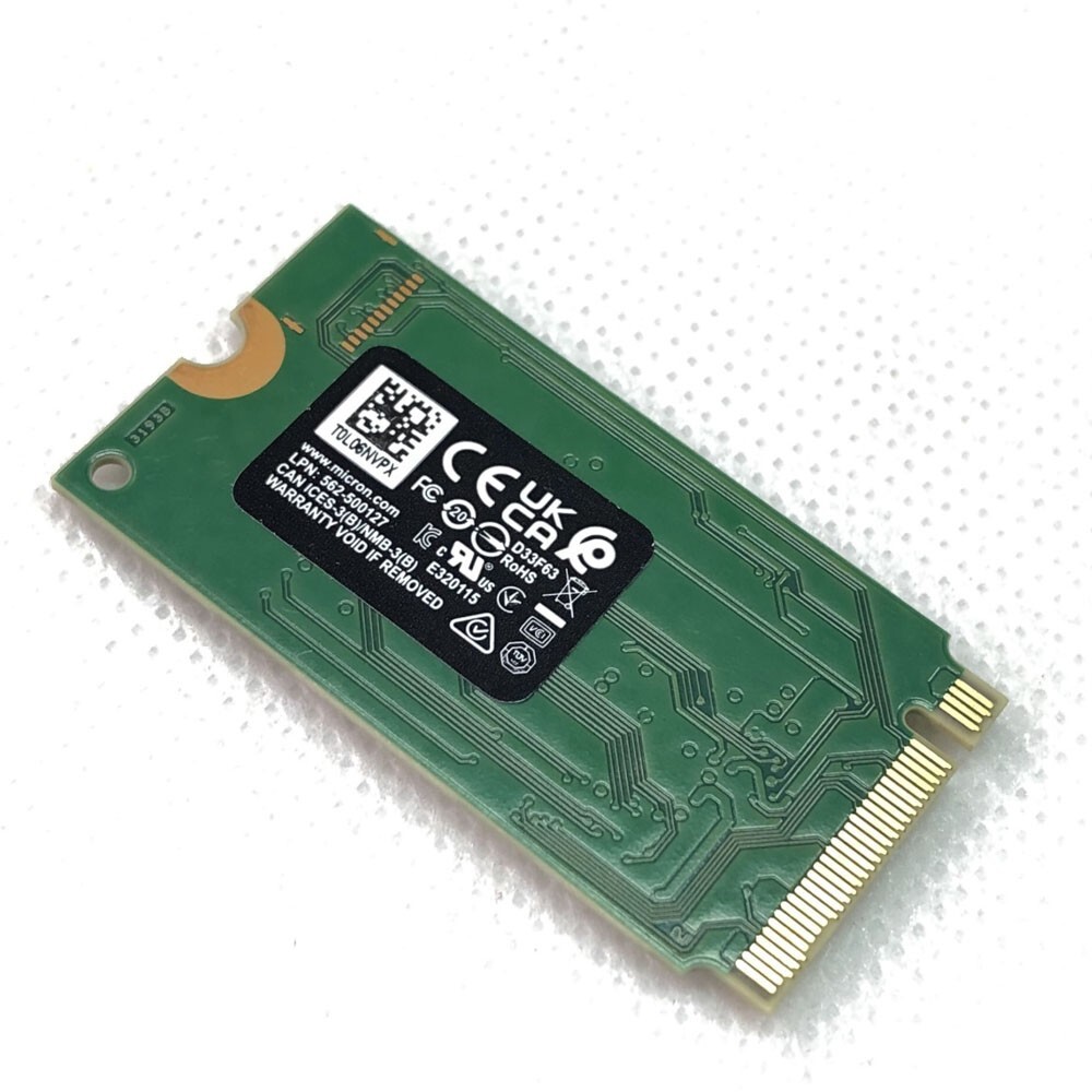 Micron 2450 512GB M.2 2242 SSD NVMe PCIe 4.0x4 Solid State Drive