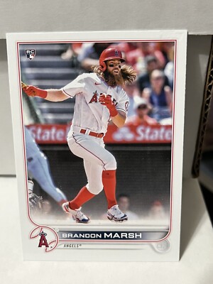 2022 Topps Series 1 BRANDON MARSH Rookie RC #243 ANGELS - No Foil