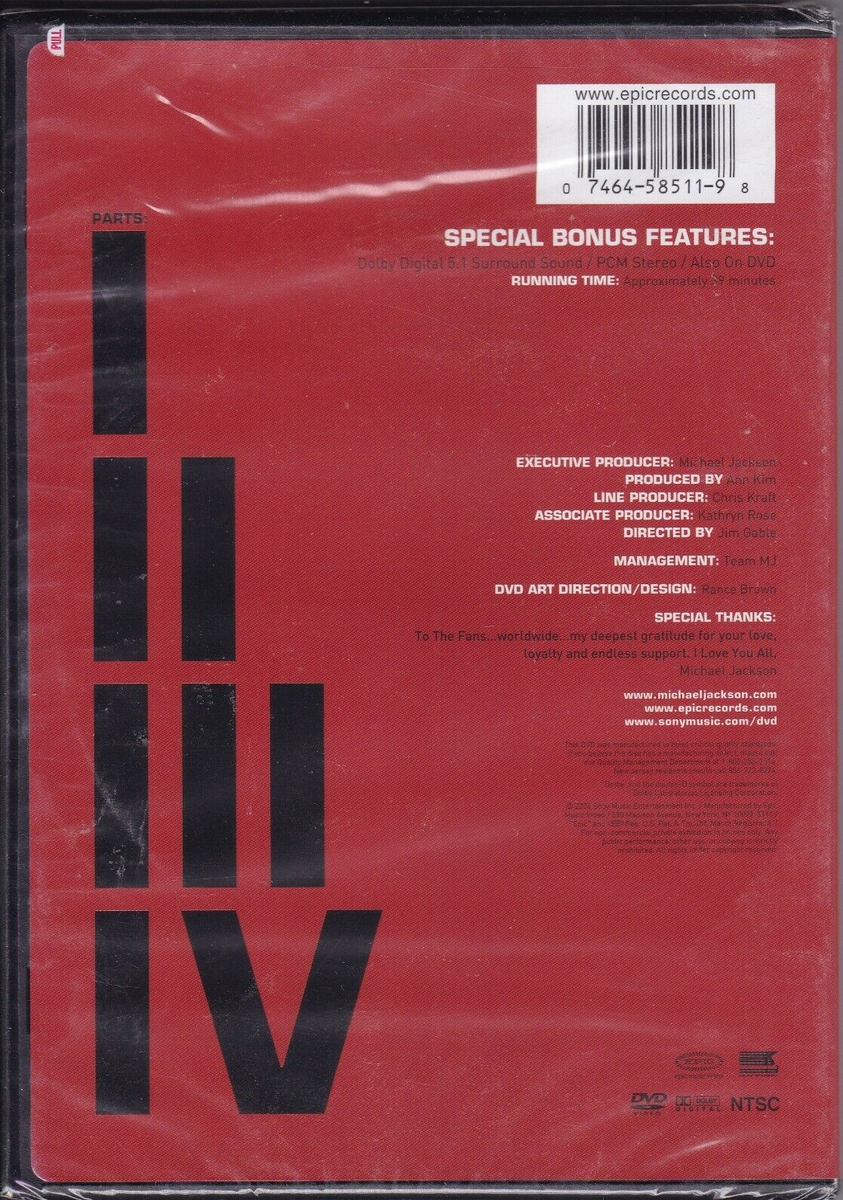 Michael Jackson - The One (DVD, 2004, Epic) FACTORY SEALED NEW