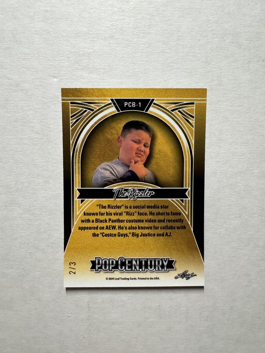 2024 Leaf Pop Century Metal The Rizzler PCB-1 Crystal Black Rookie