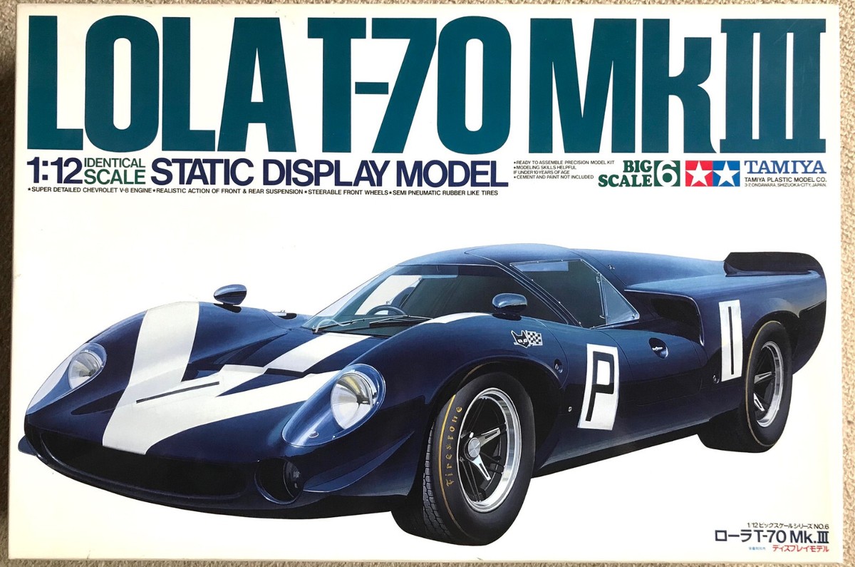 TAMIYA 1/12 LOLA T-70 MkIII Can-Am Racing Car Plastic Model Kit
