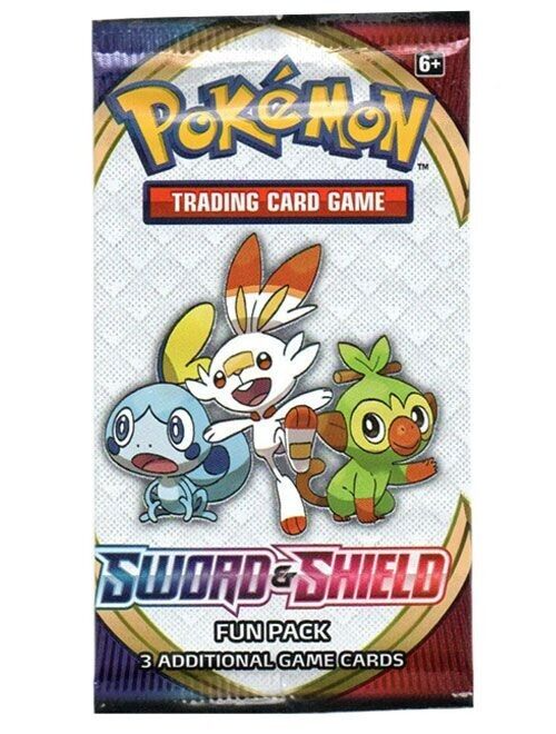 Pokemon Card - Sword & Shield Base Set - Fun Pack - 3 Cards