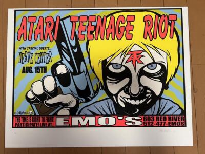 ATARI TEENAGE RIOT × JERMAINE ROGERS Poster 1999 Width 58.7cm