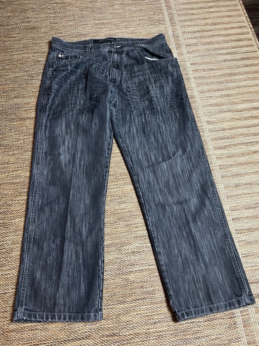 South Pole RN82628 Straight Black Jeans 36x28. Tag#4180 Skater