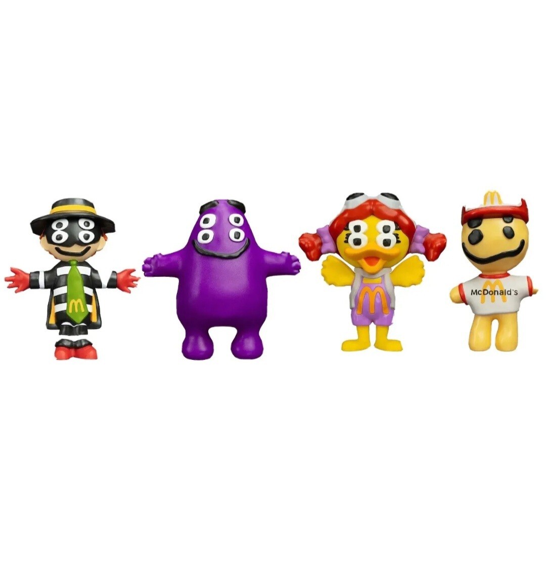 NEW 2022 McDonald's Cactus Plant Flea Market CPFM Toy Set of 4