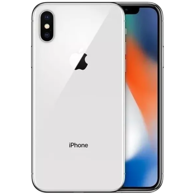 Apple iPhone X (iPhone 10) 64 GB - Silver - Unlocked - Very Good