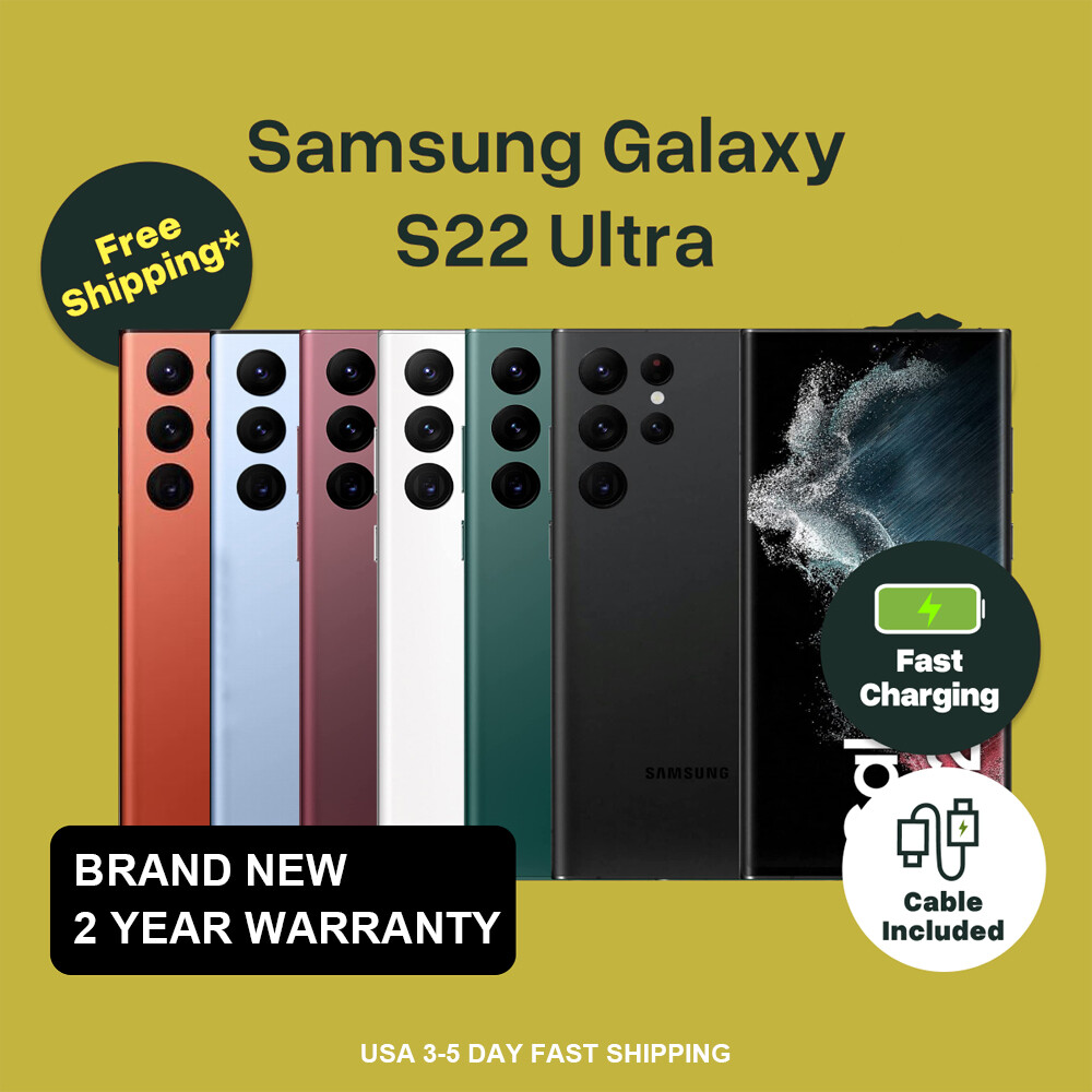 NEW SAMSUNG GALAXY S22 ULTRA 5G FACTORY UNLOCKED 512G/256G/128[US
