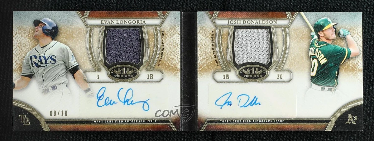 Evan Longoria Autographed Baseball Sports Trading Cards